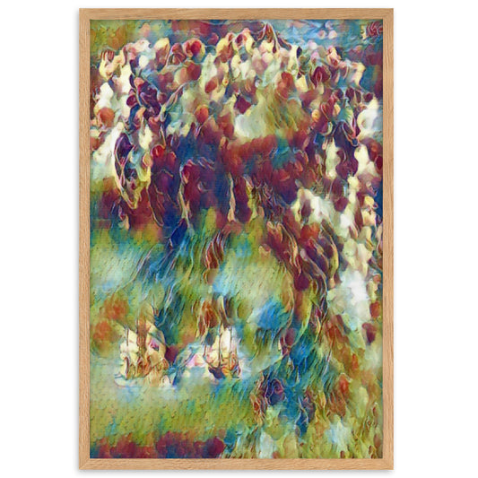 WHEN POSEIDON ASKED THE WAVES TO DANCE PREMIUM Framed Poster-0