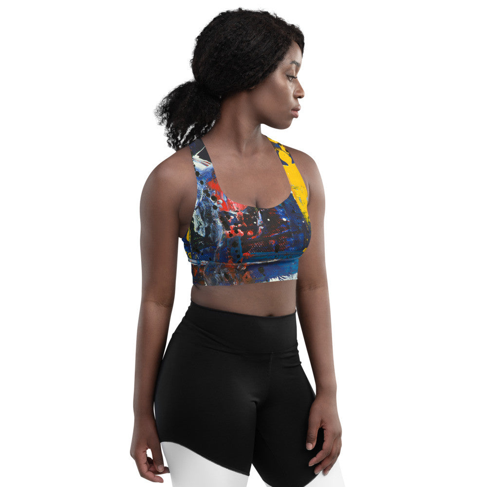 Gianneli Colours Longline Sports Bra-5