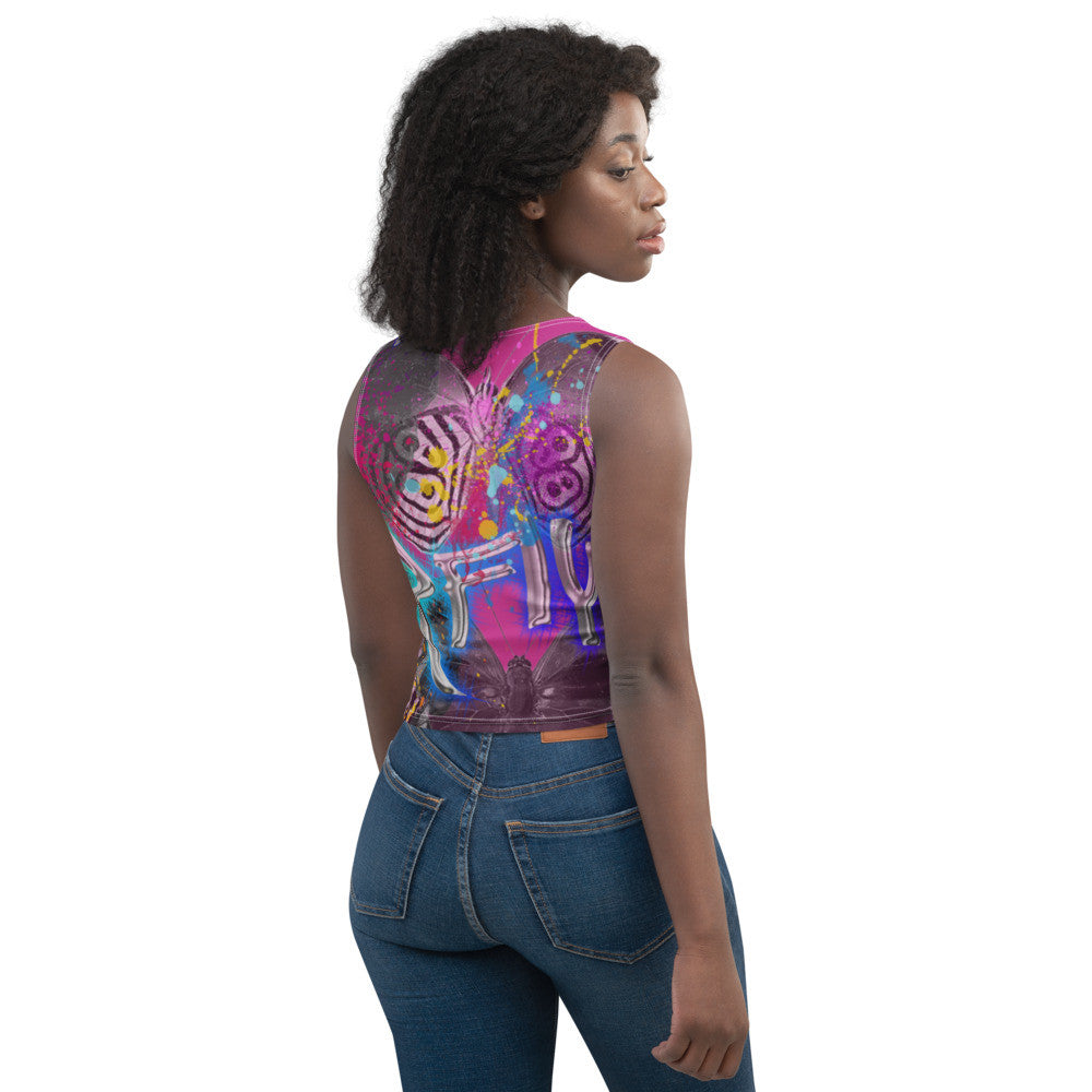 Gianneli Butterfly Effect Crop Top-3