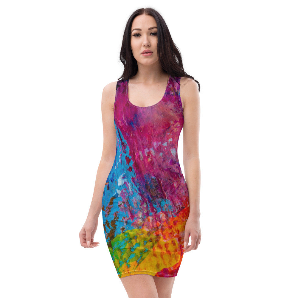 Gianneli Colours Fitted Dress-2