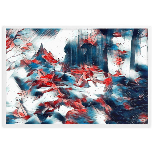 AMONG THE FOUR SEASONS YOU ARE THE FIFTH SENSE PREMIUM Framed Poster-0