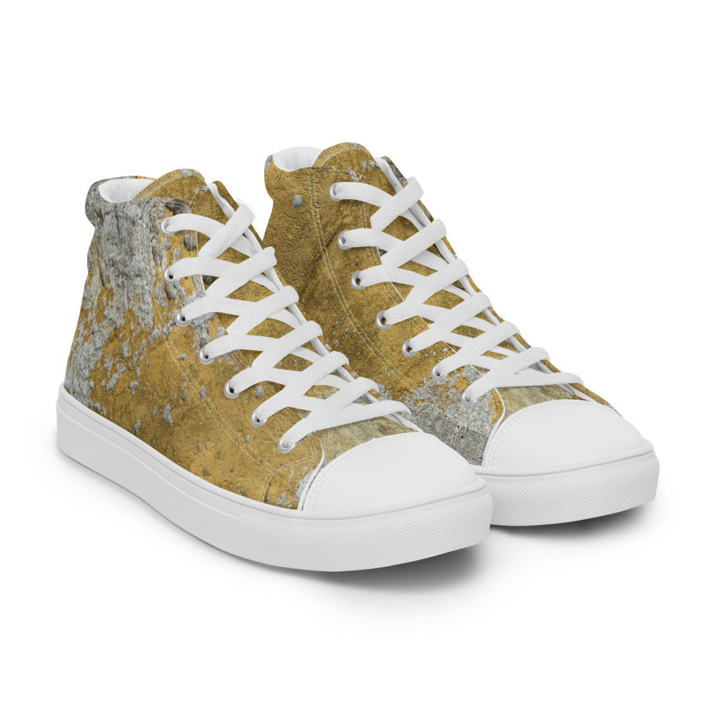 CLOCHARD Handmade Grunge Men’s High Top Canvas Shoes by Gianneli-6