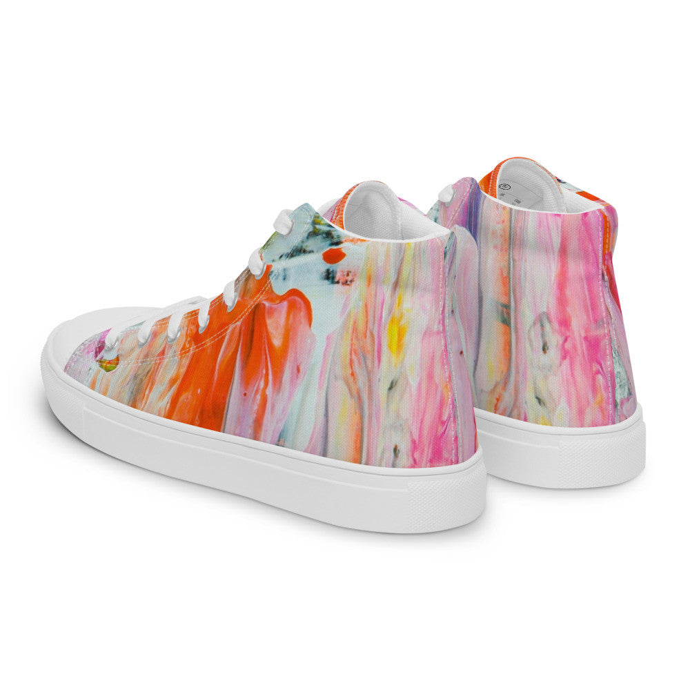 Gianneli Colours Handmade Women’s High Top Canvas Shoes-2