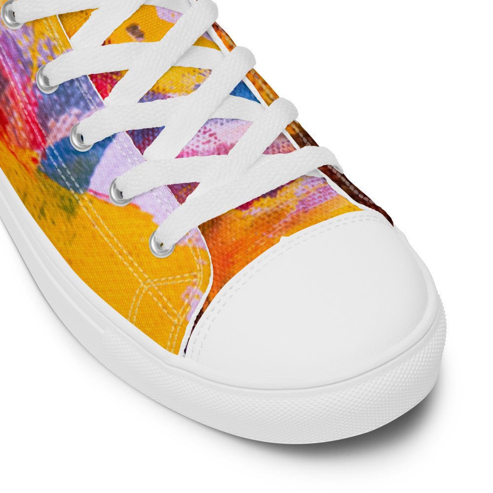 Gianneli Colours Handmade Women’s High Top Canvas Shoes-12