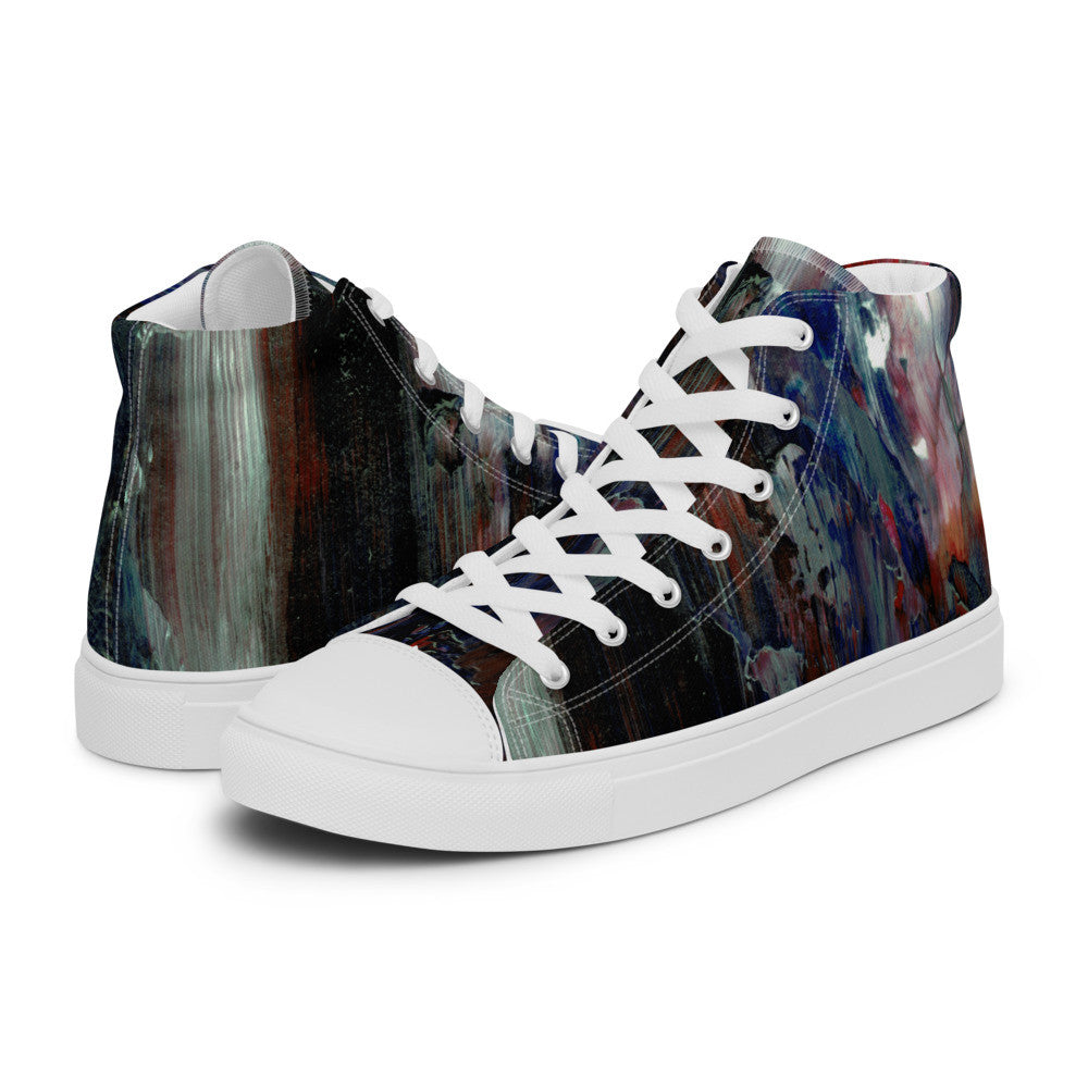 Gianneli Colours Handmade Men’s High Top Canvas Shoes-9