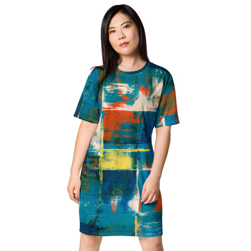 Gianneli Colours T-shirt dress-5