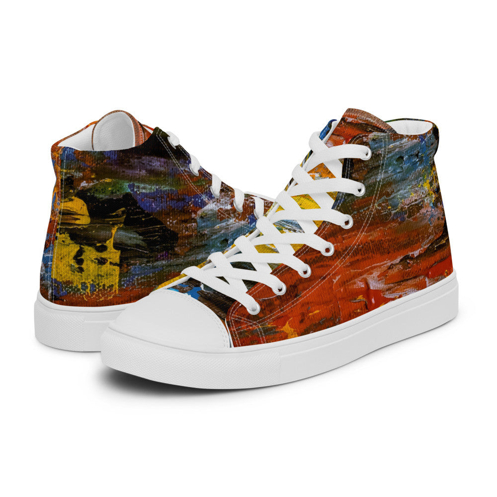 Gianneli Colours Handmade Women’s High Top Canvas Shoes-9