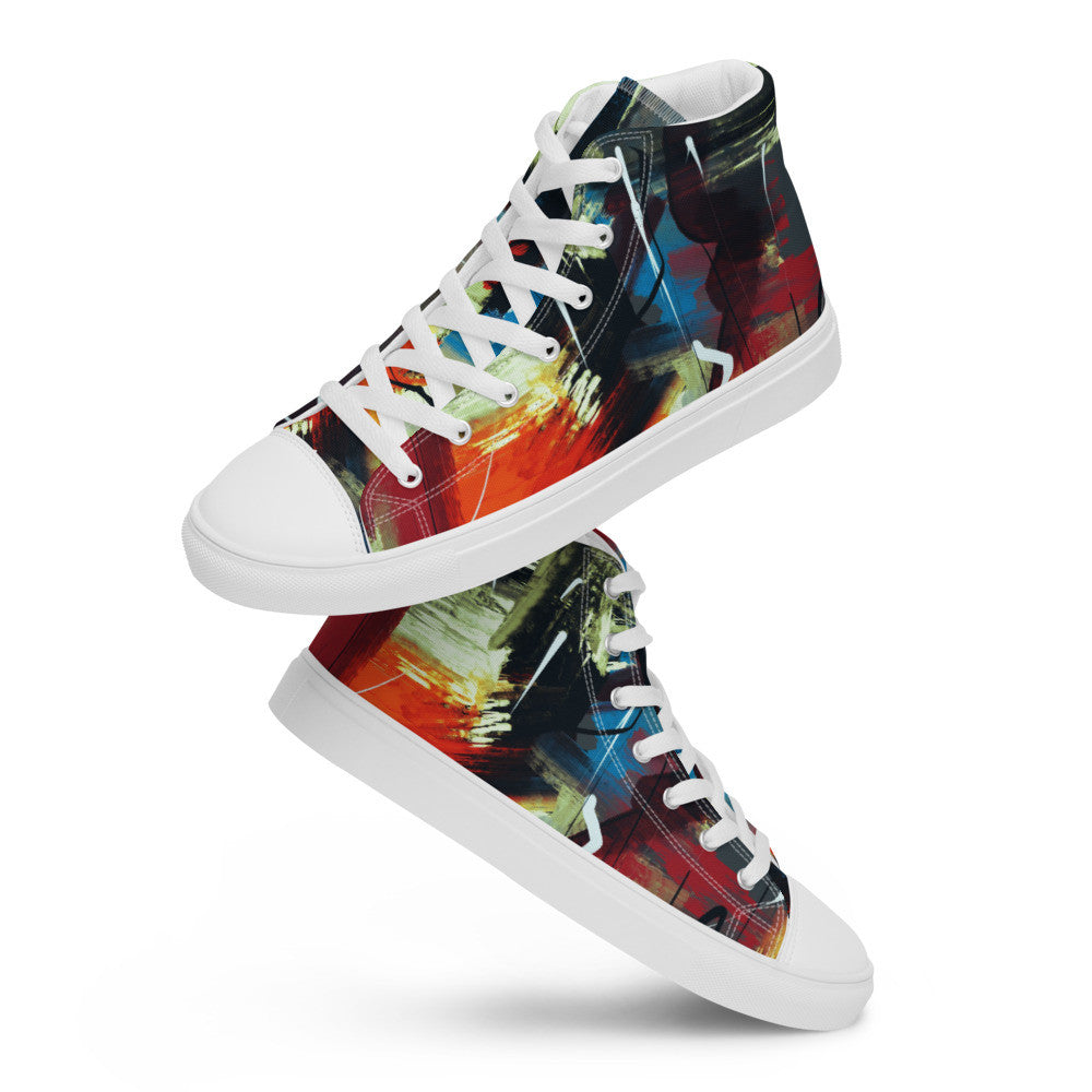 Gianneli Colours Handmade Women’s High Top Canvas Shoes-11