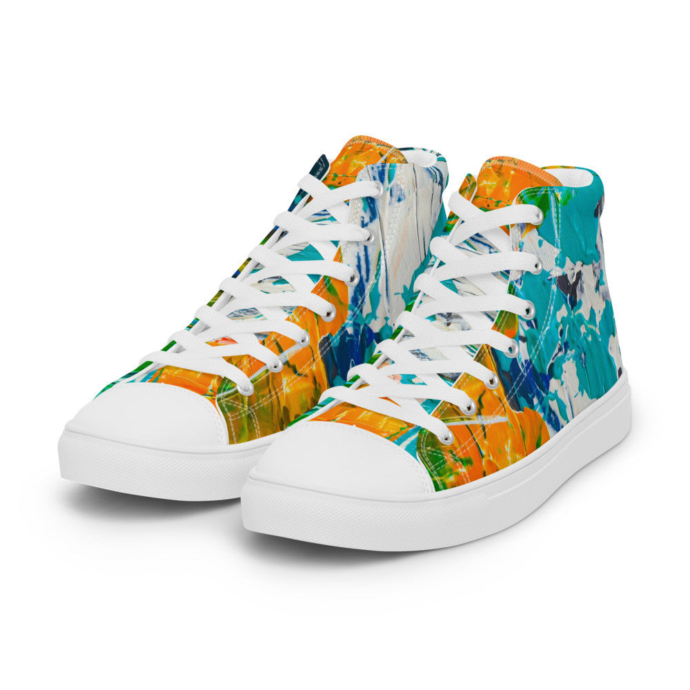 Gianneli Colours Handmade Women’s High Top Canvas Shoes-3