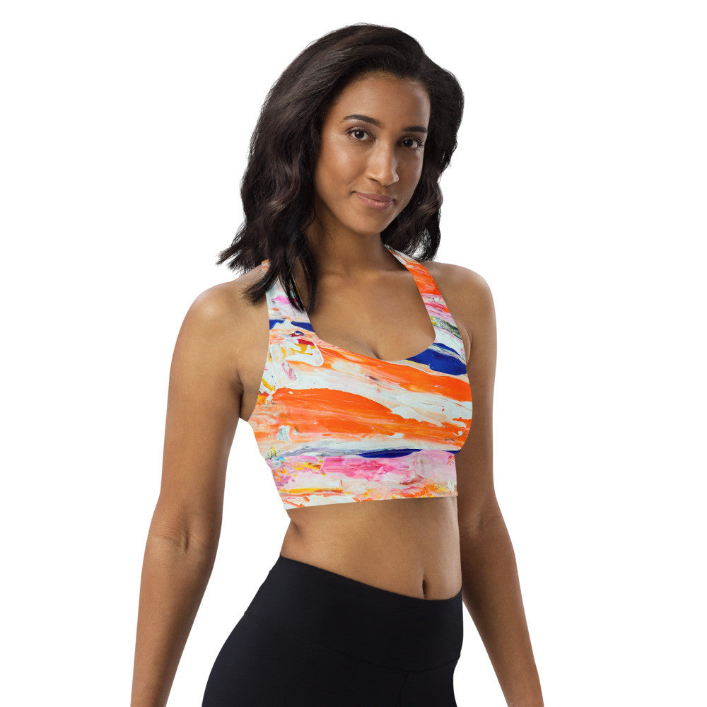 Gianneli Colours Longline Sports Bra-4