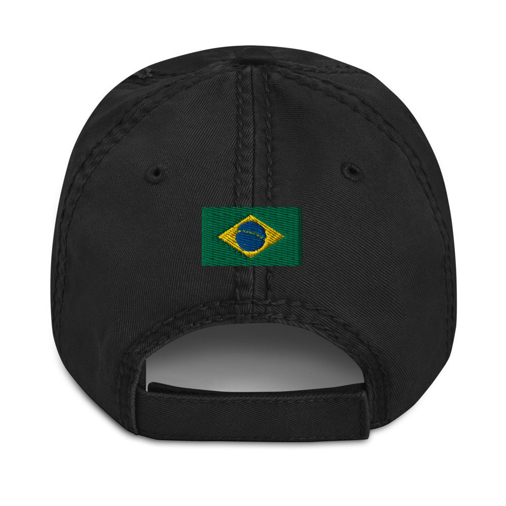 Brazil Heal The World Distressed Hat by Gianneli-1