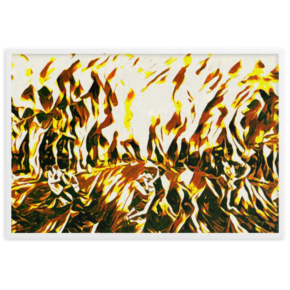 DANCE ME LIKE THE RAIN THAT BURNING OUT THE FIRE AROUND ME Framed Poster-1