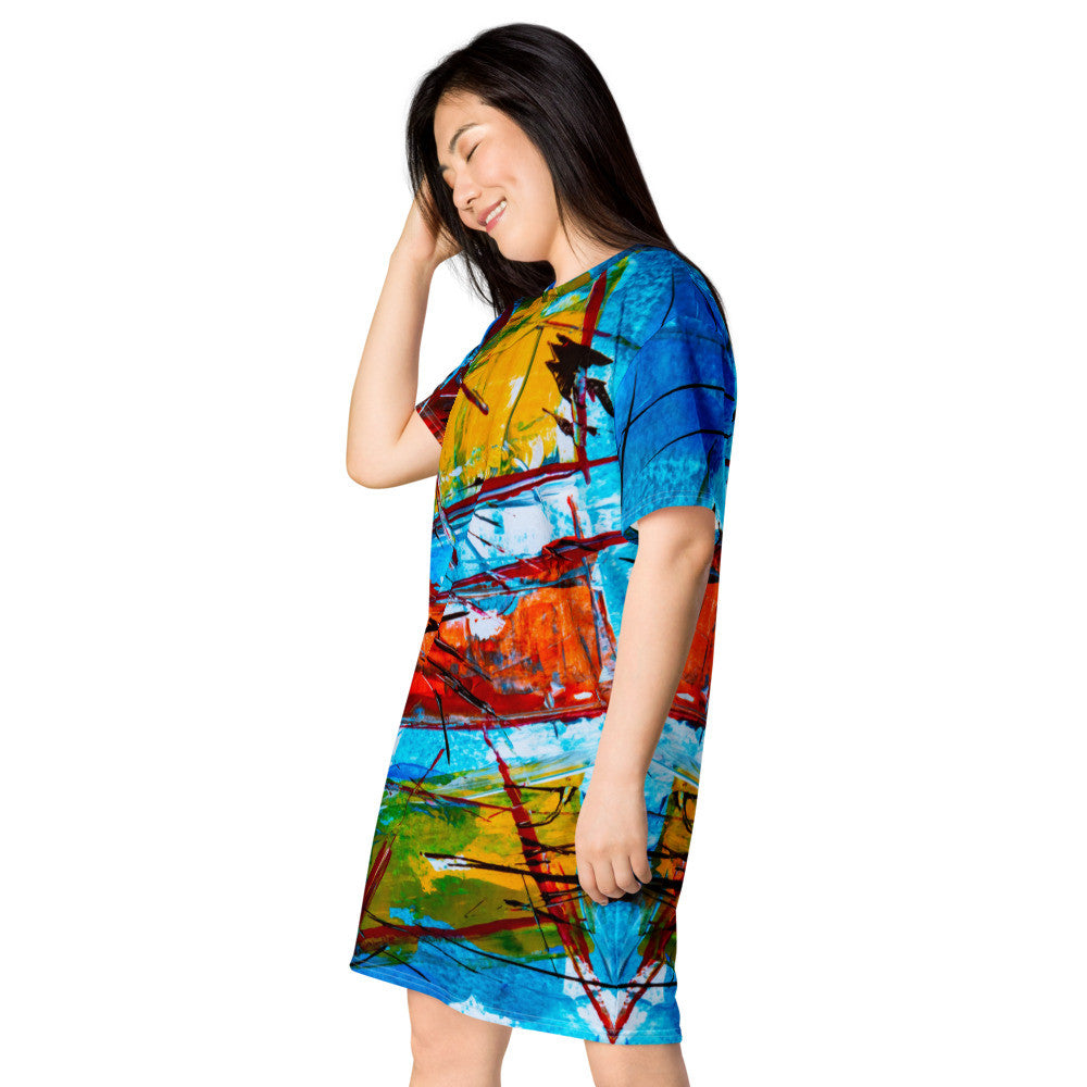 Gianneli Colours T-shirt dress-7