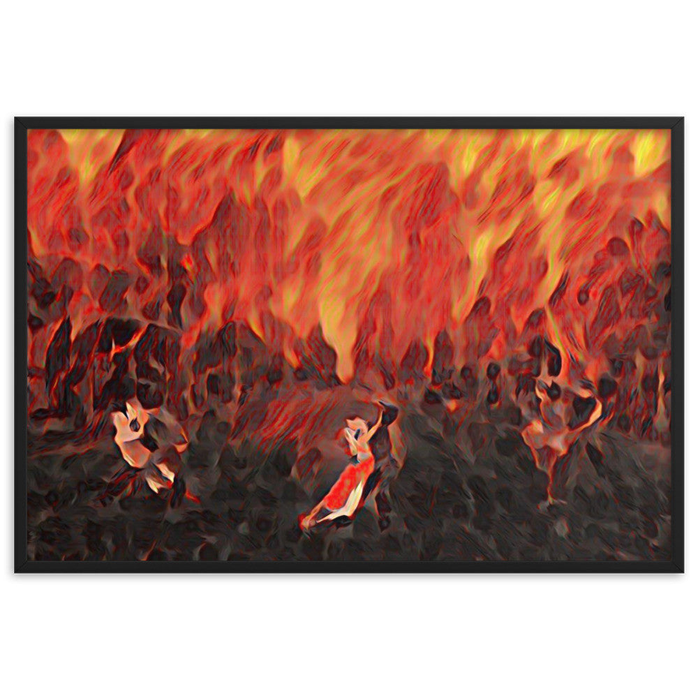 DANCE ME LIKE THE RAIN THAT BURNING OUT THE FIRE AROUND ME Framed Poster-0