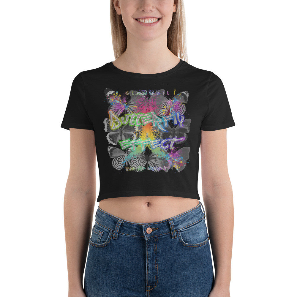 Butterfly Effect Women’s Crop Tee by Gianneli-2