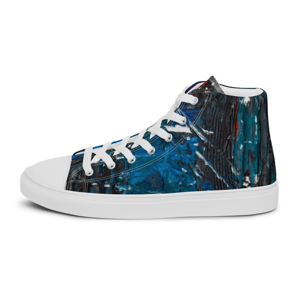 Gianneli Colours Handmade Men’s High Top Canvas Shoes-18