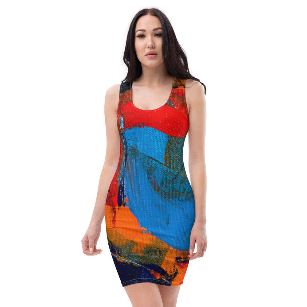 Gianneli Colours Fitted Dress-1