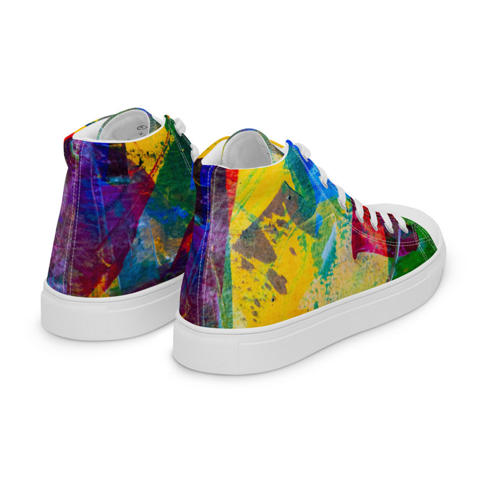 Gianneli Colours Handmade Women’s High Top Canvas Shoes-5