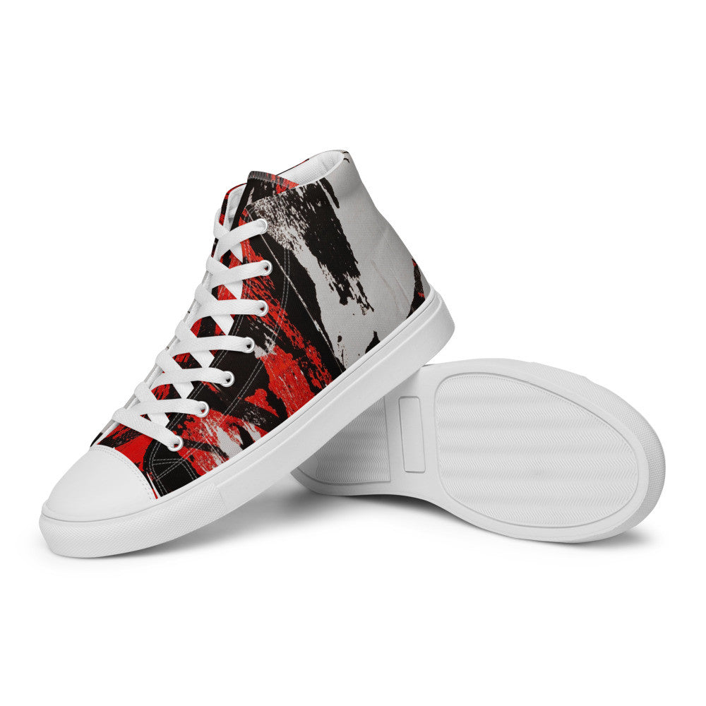 Gianneli Colours Handmade Men’s High Top Canvas Shoes-11