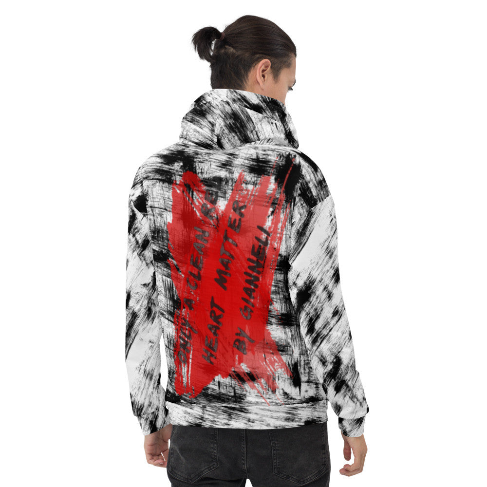 RED HEART Unisex Hoodie by Gianneli-2