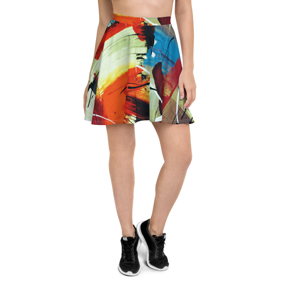 Gianneli Colours Skater Skirt-2