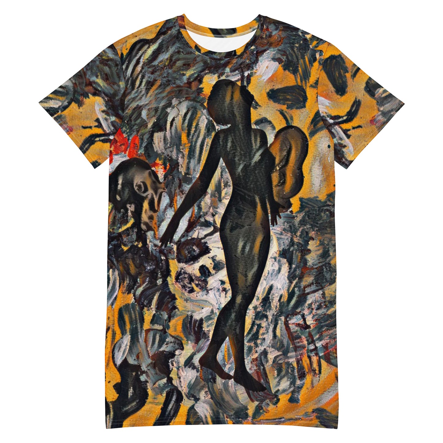 ANADYSIS ART T-shirt Dress by Gianneli-0