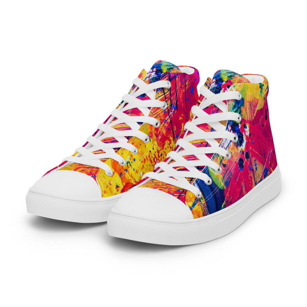 Gianneli Colours Handmade Women’s High Top Canvas Shoes-3