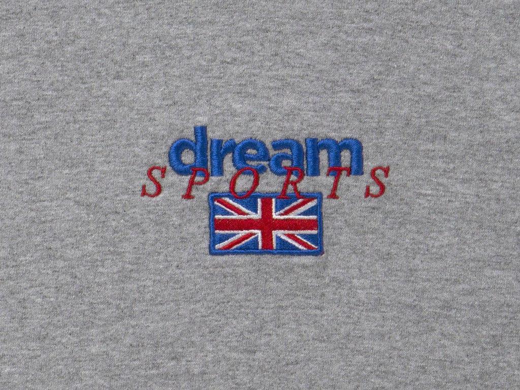 Heather Grey Hoodie With Dream Sports Design-3