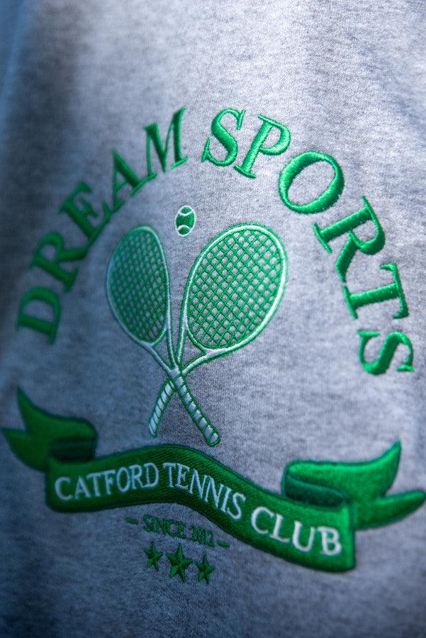 Heather Grey Sweatshirt with Catford Tennis Club Embroidery-2