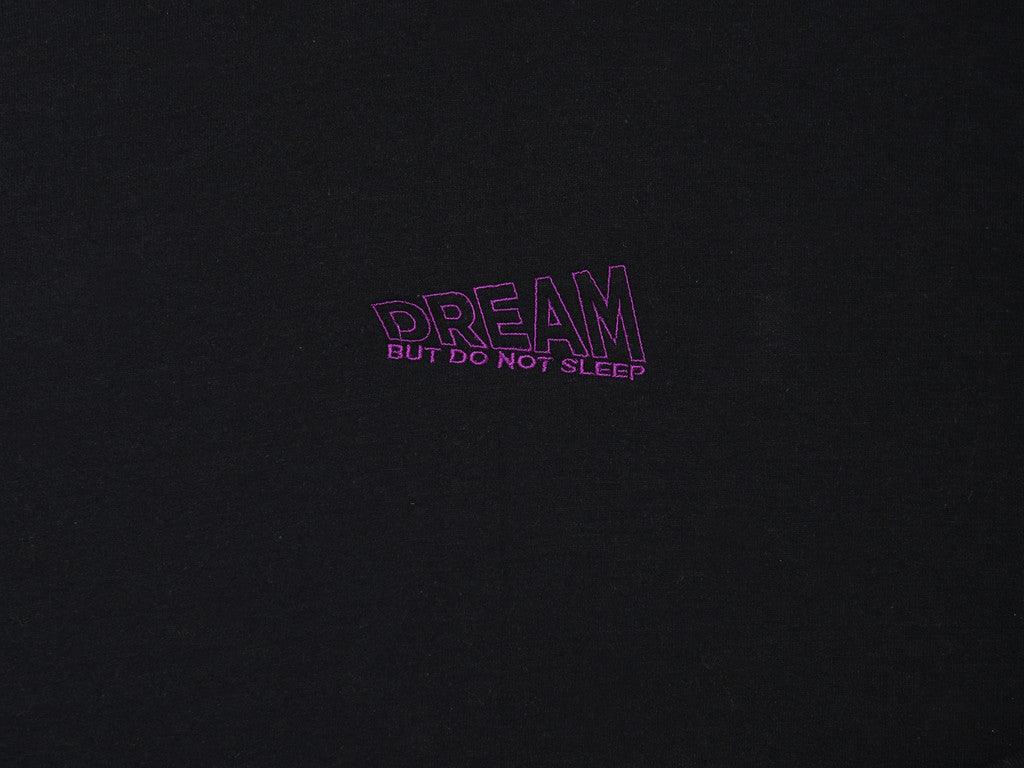 Black Hoodie With Violet Dream Embroidery-4