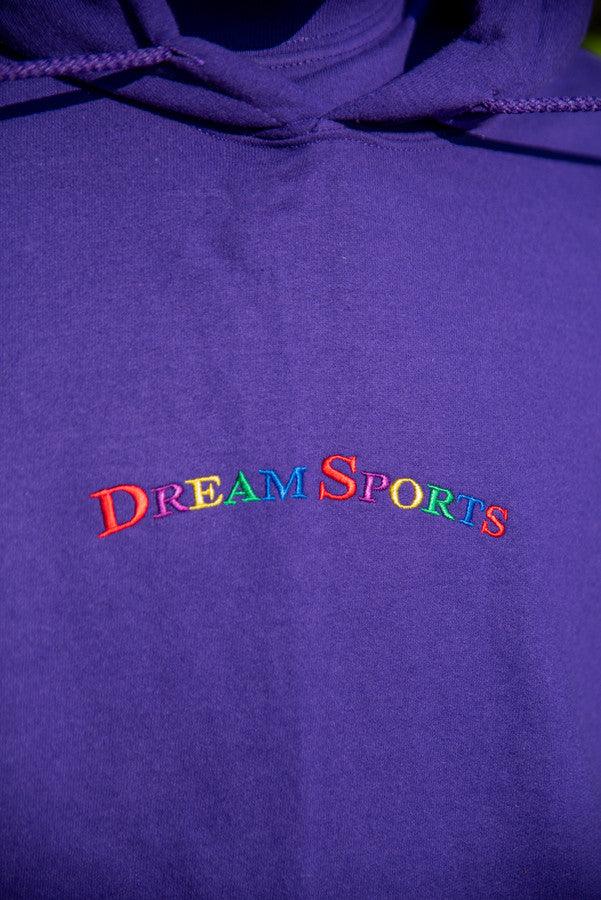 Hoodie in Dark Purple with Dream Sports Embroidery-4