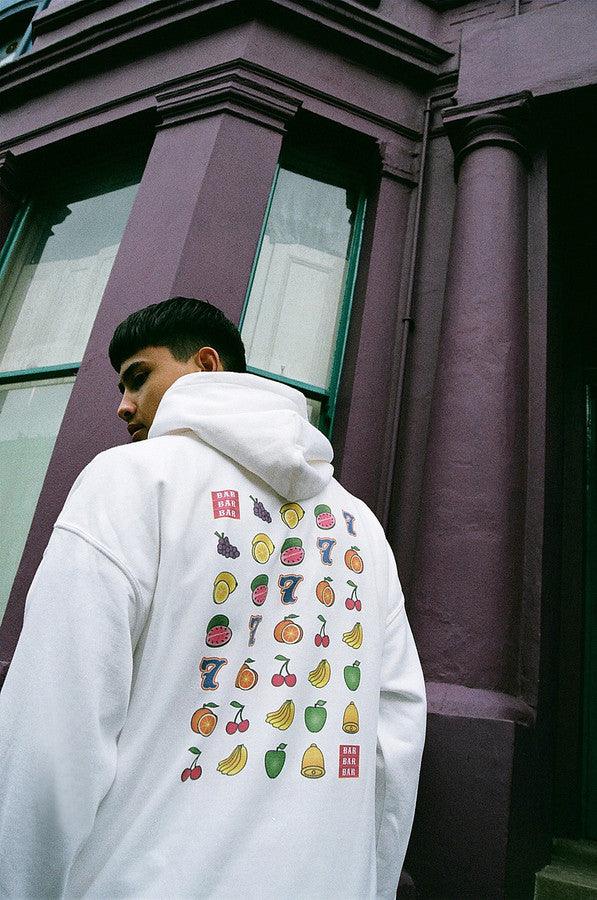 Fruity Casino Slots Design On White Hoodie-1