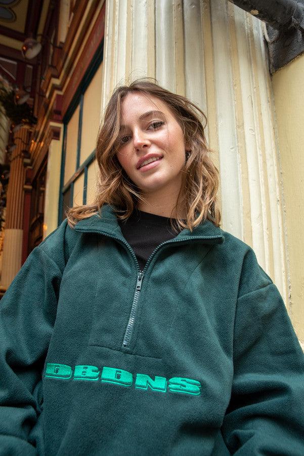 Fleece In Green With Green DBDNS Embroidery-2