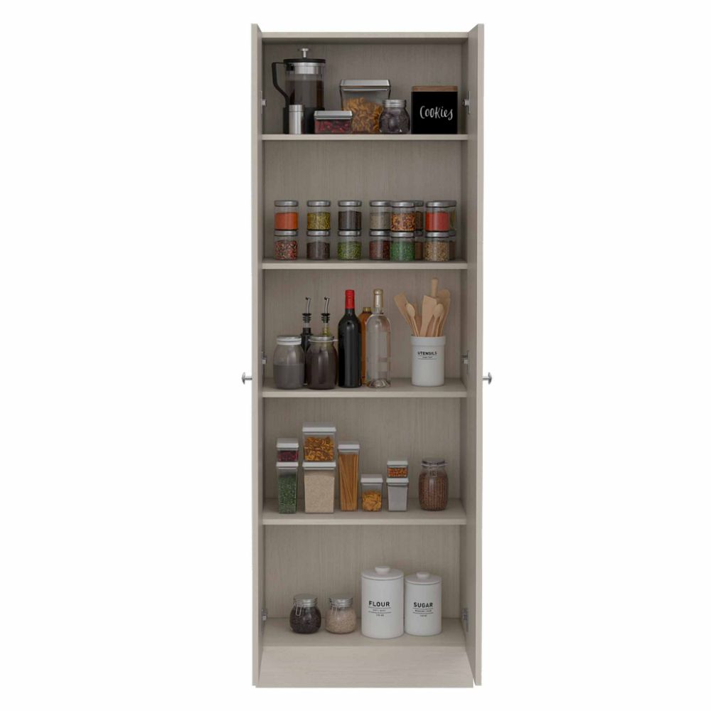 Storage Cabinet Pipestone, Double Door, Pearl Finish-4