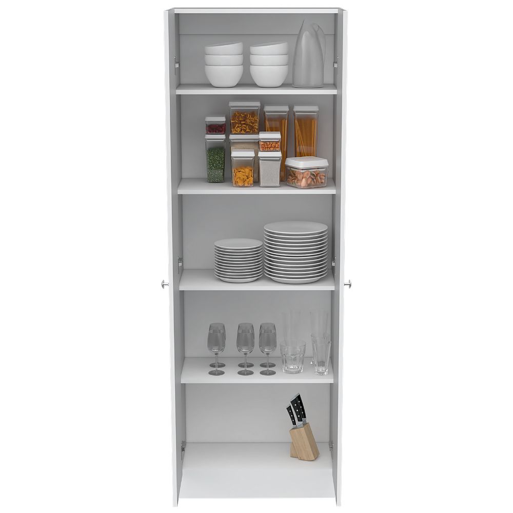 Storage Cabinet Pipestone, Double Door, White Finish-2