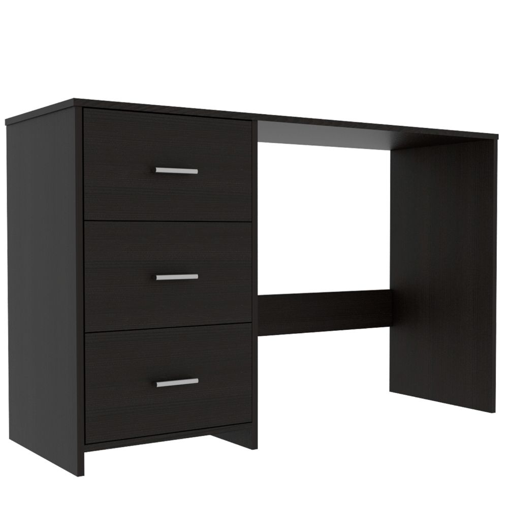 Writting Desk Riverside,Three Drawers, Black Wengue Finish-3