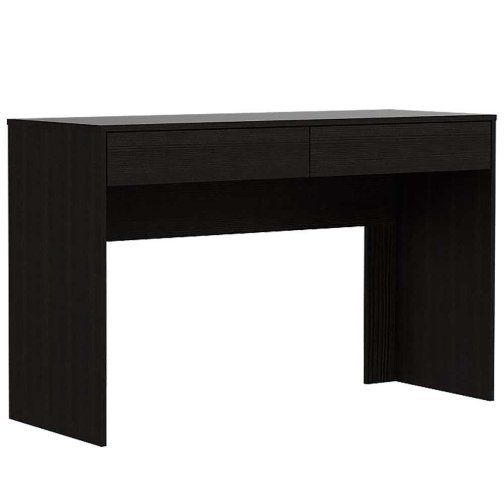 Computer Desk Aberdeen, Two Drawers, Black Wengue Finish-2