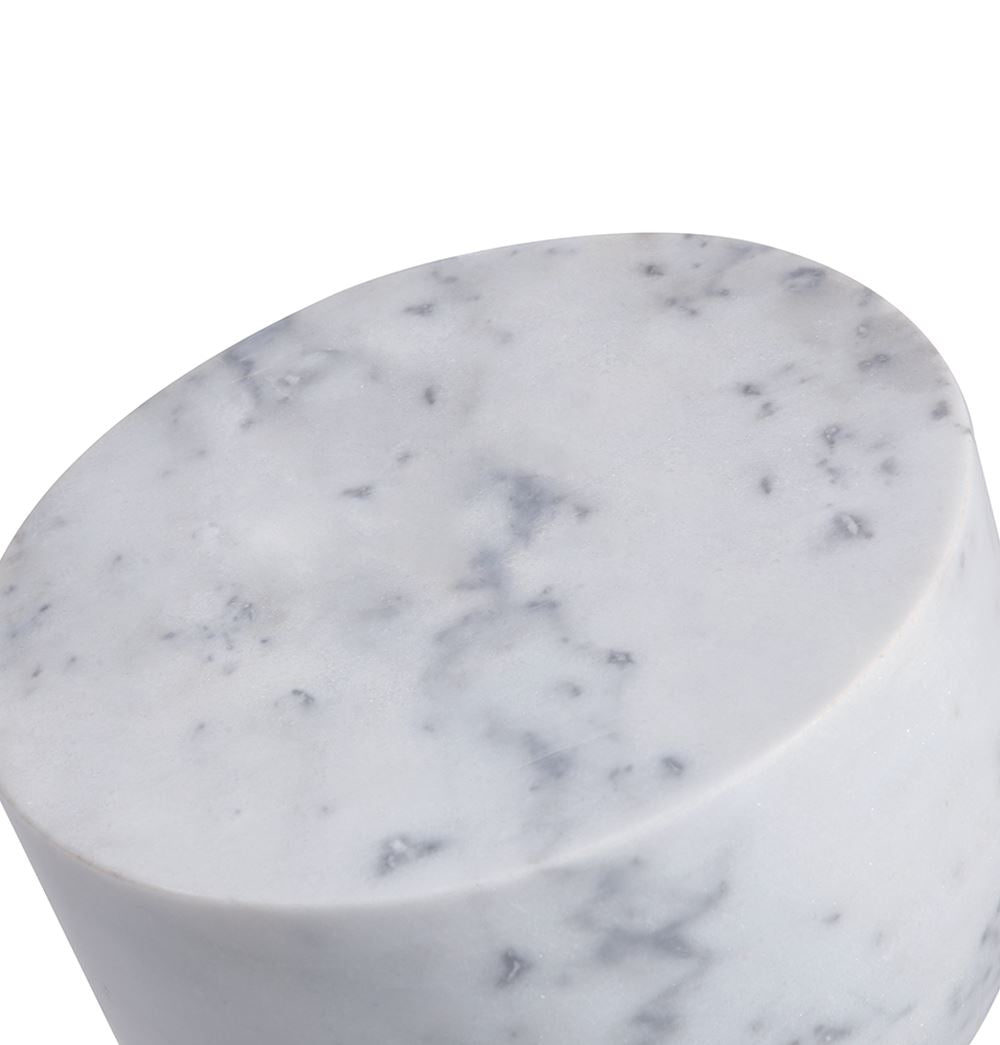 Pénélope Side Table - White Marble-3