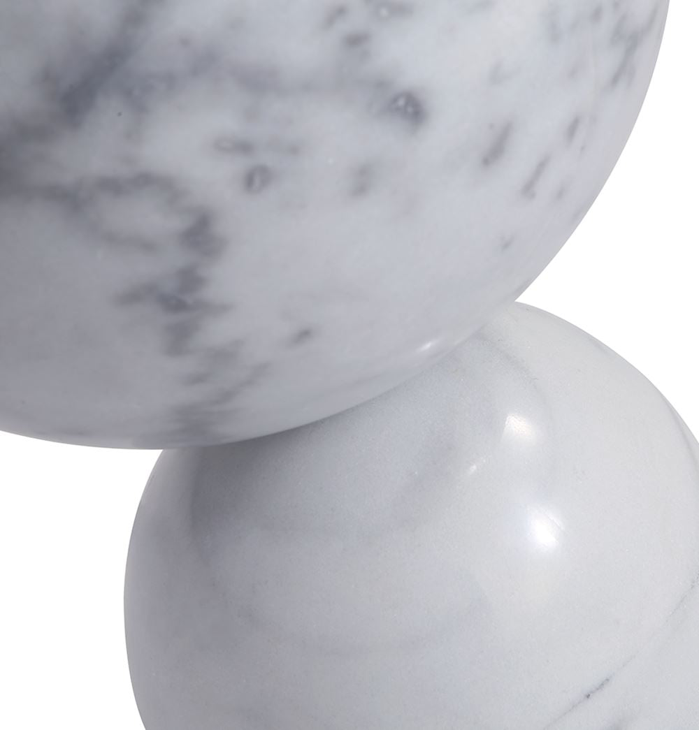 Pénélope Side Table - White Marble-4