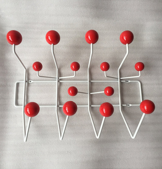 The Mid-Century Wall Coat Hanger - Red-0