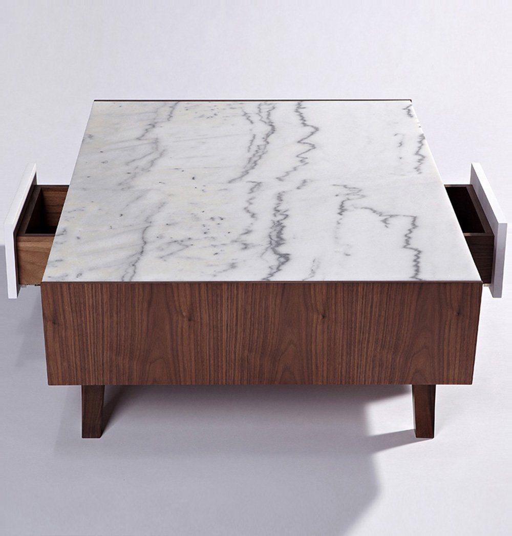 Vera Wood & Marble Coffee Table-2